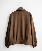 Upscape Audience アップスケープオーディエンス 日本製 国産 LANATEC ラナテック TECH メランジヘリンボンツイード 襟付きショートブルゾン AUD7364 14968