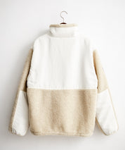 U.S. POLO ASSN. ユーエスポロアッスン BOA JACKET オーバーサイズワンポイントロゴ刺繍ボアジャケット 14865