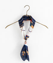 新色追加 スカーフリング付き 大判サイズ総柄スカーフ 12688