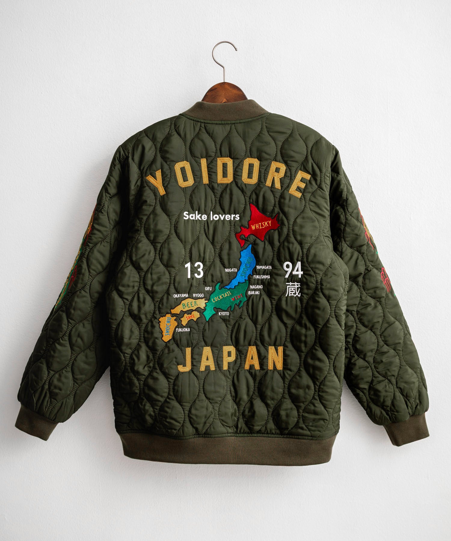 YOIDORE 酔いどれ スーベニア刺繍キルティング2wayリバーシブルジャケット 14890