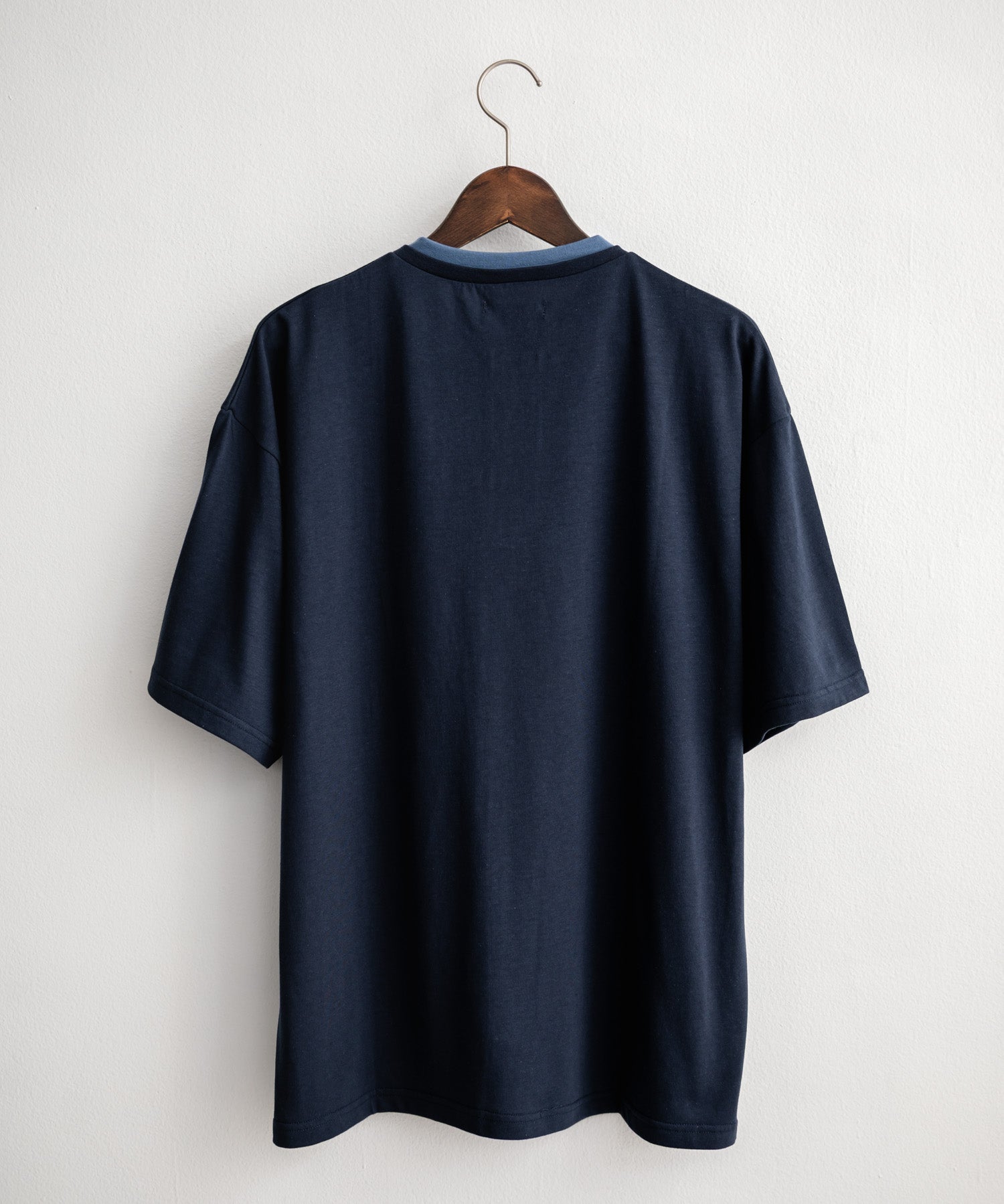 オーバーサイズ レイヤードヘンリーネック半袖Tシャツ 15552