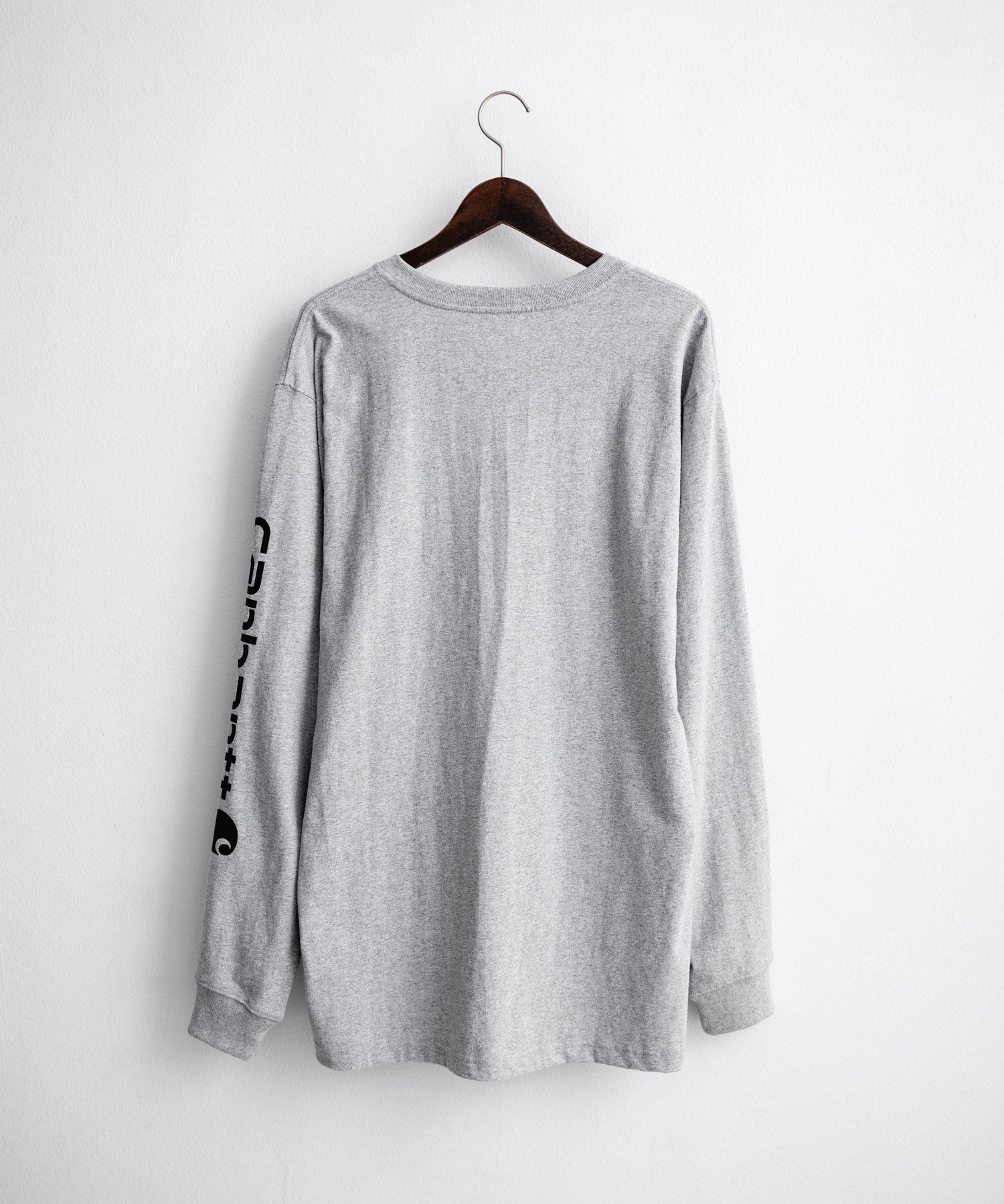 Carhartt カーハート HEAVYWEIGHT LONG-SLEEVE T-SHIRTS/オーバーサイズヘビーウェイト袖ロゴプリント長袖クルーネックTシャツ 16475