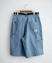 THE NORTH FACE WHITE LABEL BRIS DENIM SHORTS ロゴ刺繍ワイドデニムイージーショートパンツ 16164