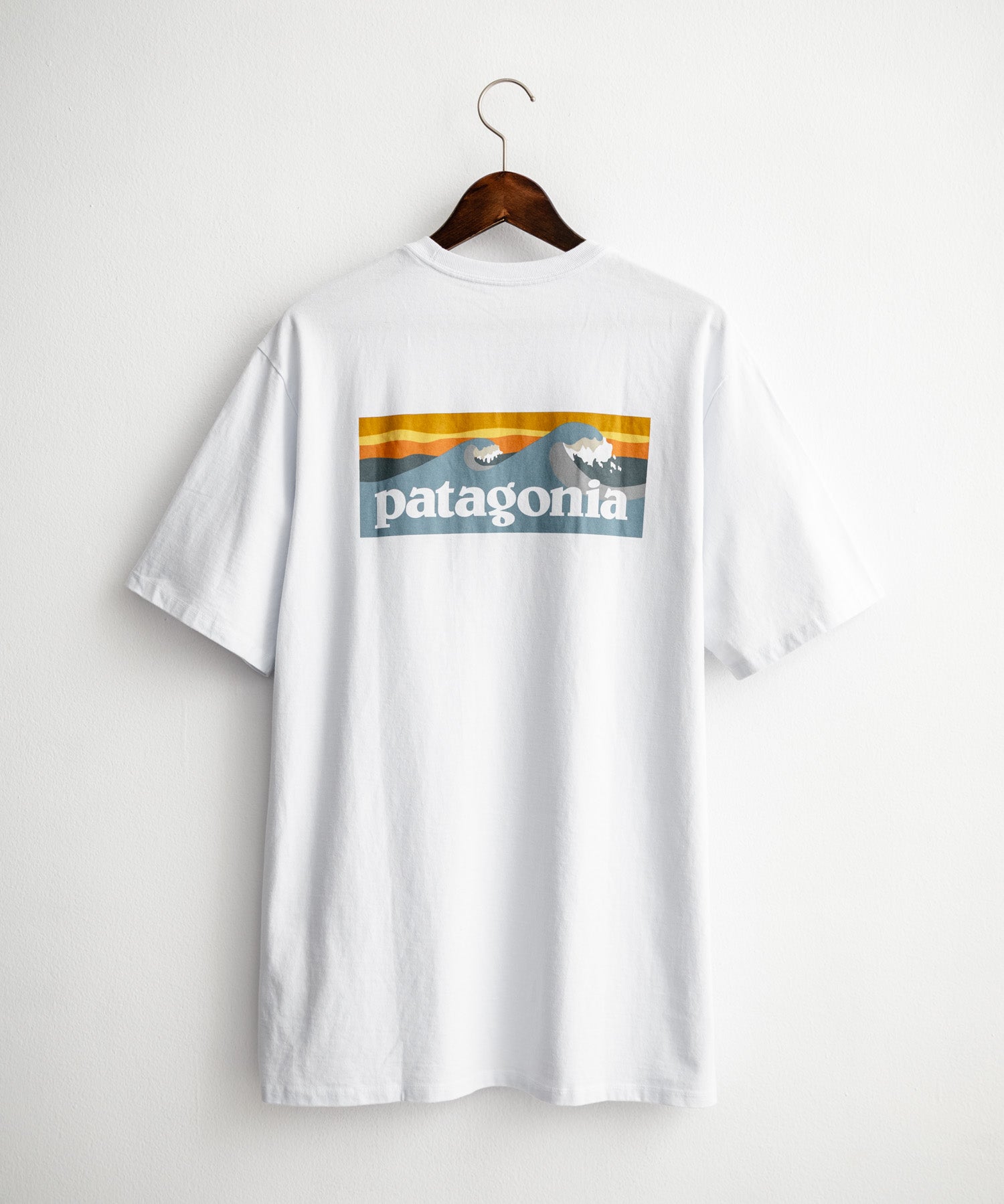 Patagonia パタゴニア M'S BOARDSHORT LOGO POCKET RESPONSIBILI-TEE 胸ポケット付きバックプリント半袖Tシャツ 16114