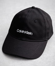 Calvin Klein カルバンクライン LOGO TWILL CAP ワンポイントブランドネーム刺繍ベースボールキャップ 15929