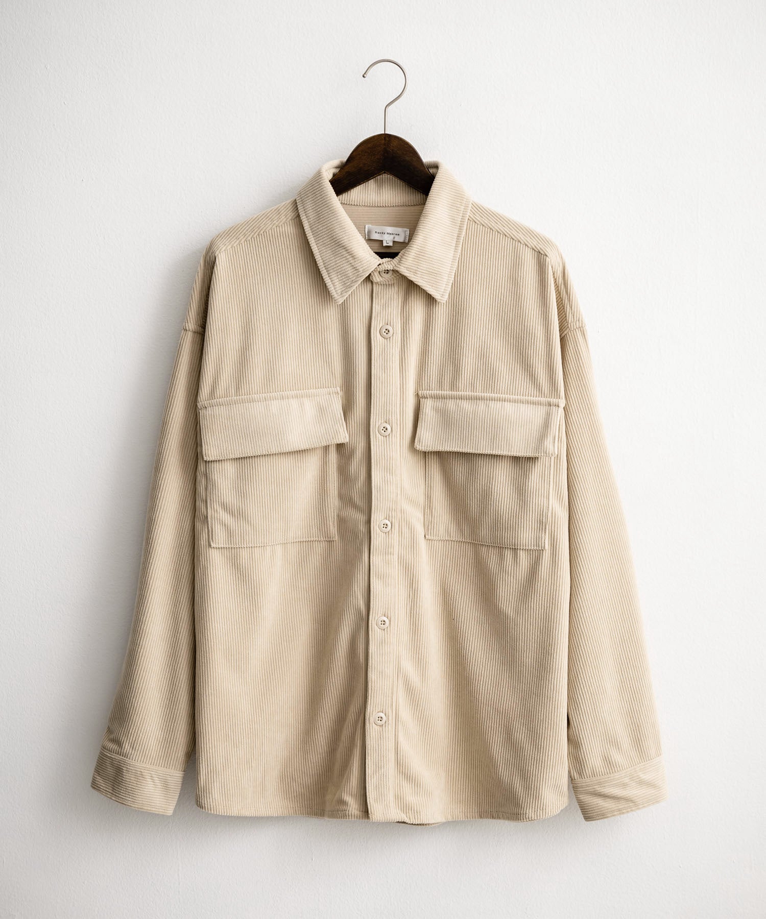 コーデュロイセットアップ CPOシャツジャケット＆イージーワイドパンツ