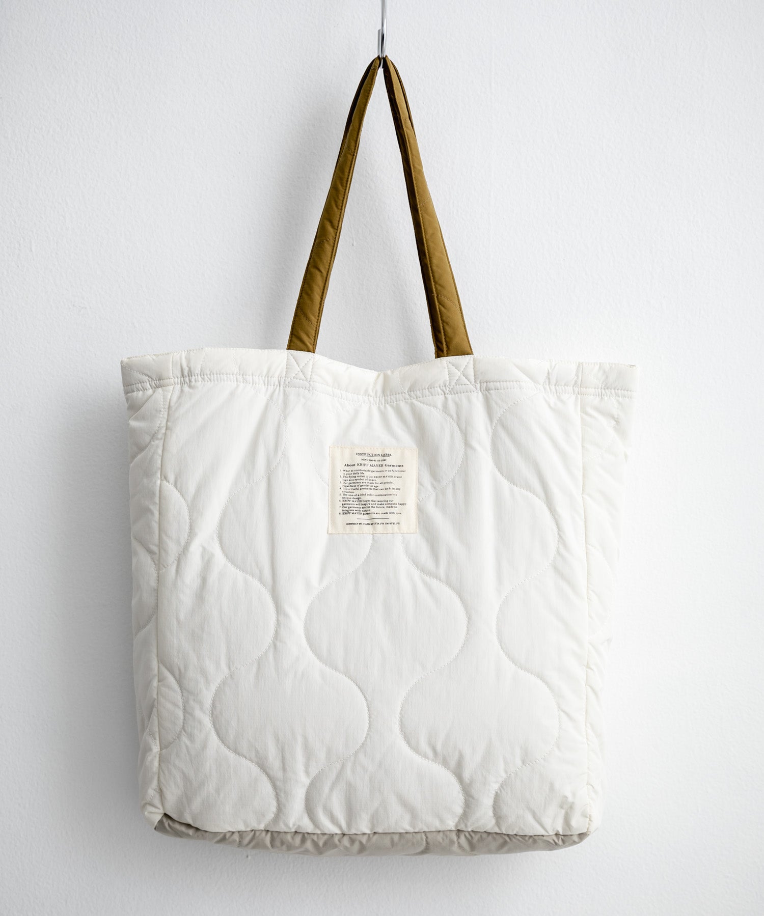 KRIFF MAYER クリフメイヤー スーベニア刺繍TOTE BAG/ひょうたん型キルティングナイロントートバッグ Z2615128 16466