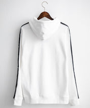 Champion チャンピオン オーバーサイズ袖ラインロゴ裏毛プルオーバーパーカー Mens Hooded Sweatshirt