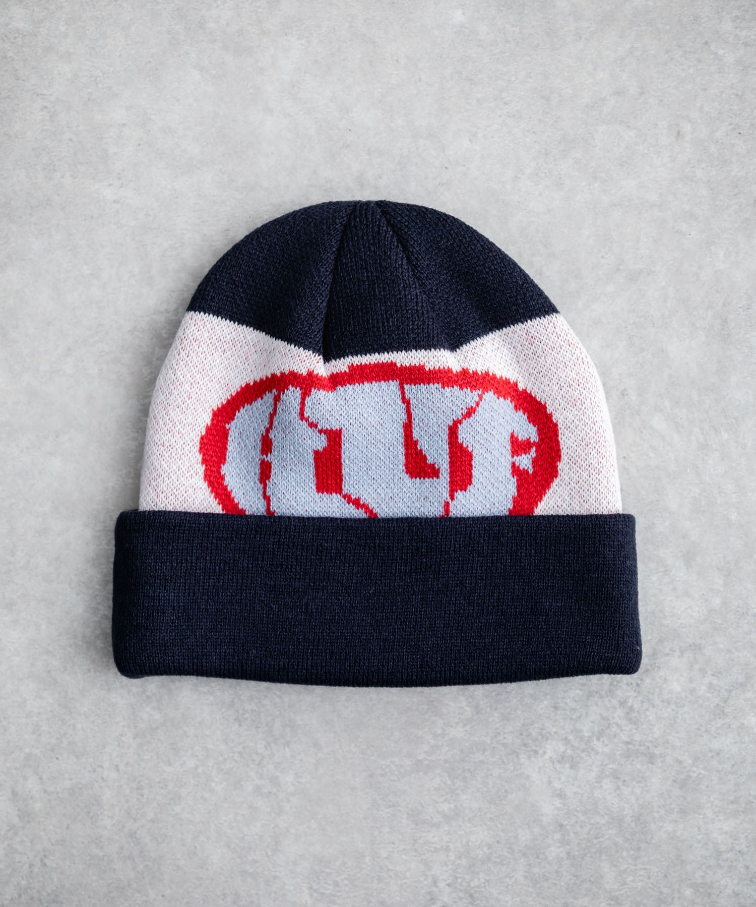 HUF WARPED CUFF BEANIE カフビーニージャカードロゴニットキャップ 16460