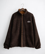 新色追加 2Wayリバーシブル 両A面オーバーサイズワンポイントサークルロゴ刺繍スタンドネックボアブルゾン 14527