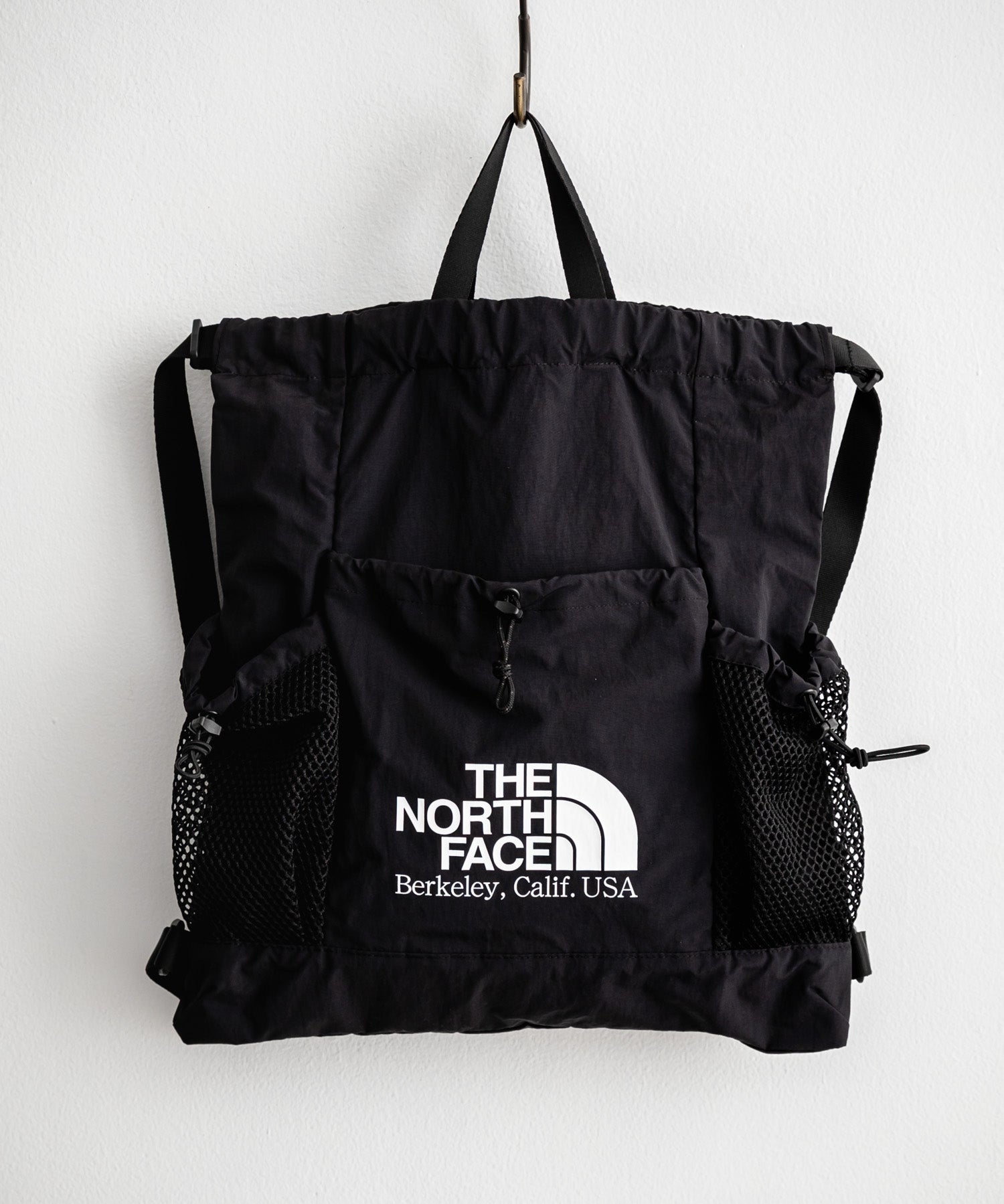 日本未展開モデル THE NORTH FACE ザ・ノースフェイス WHITE LABEL ホワイトレーベル LINDEN MESH GYM SACK ワンポイントロゴナップサック 15185