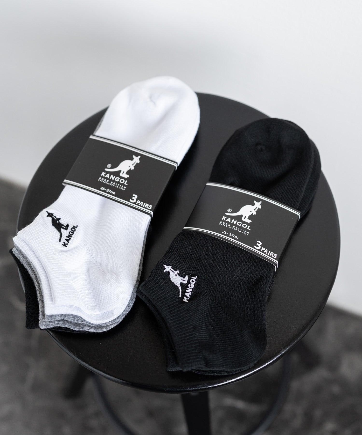 KANGOL カンゴール 3Pワンポイント刺繍アンクルソックス/くるぶし丈靴下 15684