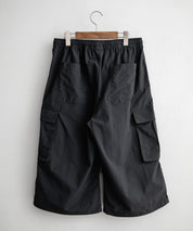 UMBRO アンブロ 別注コラボ 膝下丈 ワンポイントロゴ刺繍ナイロンワイドカーゴハーフパンツ 15348