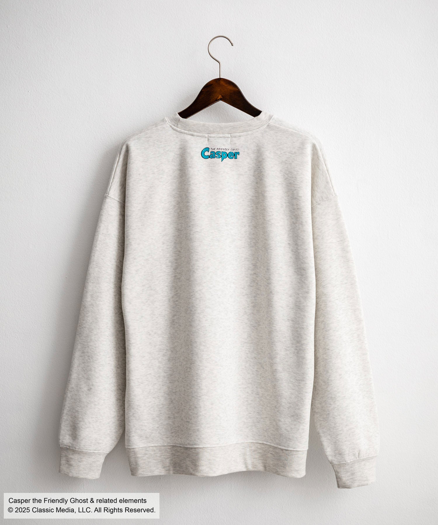 Casper/FELIX THE CAT 別注コラボ オーバーサイズヴィンテージライクグラフィックプリント裏起毛スウェットトレーナー 15116