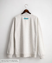Casper/FELIX THE CAT 別注コラボ オーバーサイズヴィンテージライクグラフィックプリント裏起毛スウェットトレーナー 15116