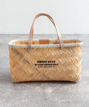 Butler Verner Sails バトラーバーナーセイルズ バンブー×本革マーケットバスケットSサイズ VR-2502 12336