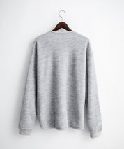 Upscape Audience アップスケープオーディエンス 日本製ウールビックワッフルニットソーノーカラーアーミーカーディガン AUD7290 16471