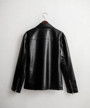 PUレザーダブルライダースジャケット 14682