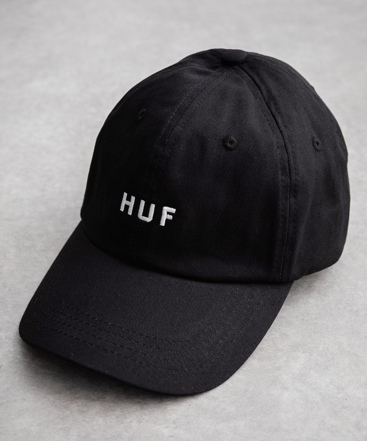 HUF ハフ HUF SET OG CV 6 PANEL HAT ワンポイントロゴ刺繍6パネルカーブベースボールキャップ 15898