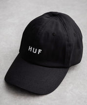HUF ハフ HUF SET OG CV 6 PANEL HAT ワンポイントロゴ刺繍6パネルカーブベースボールキャップ 15898