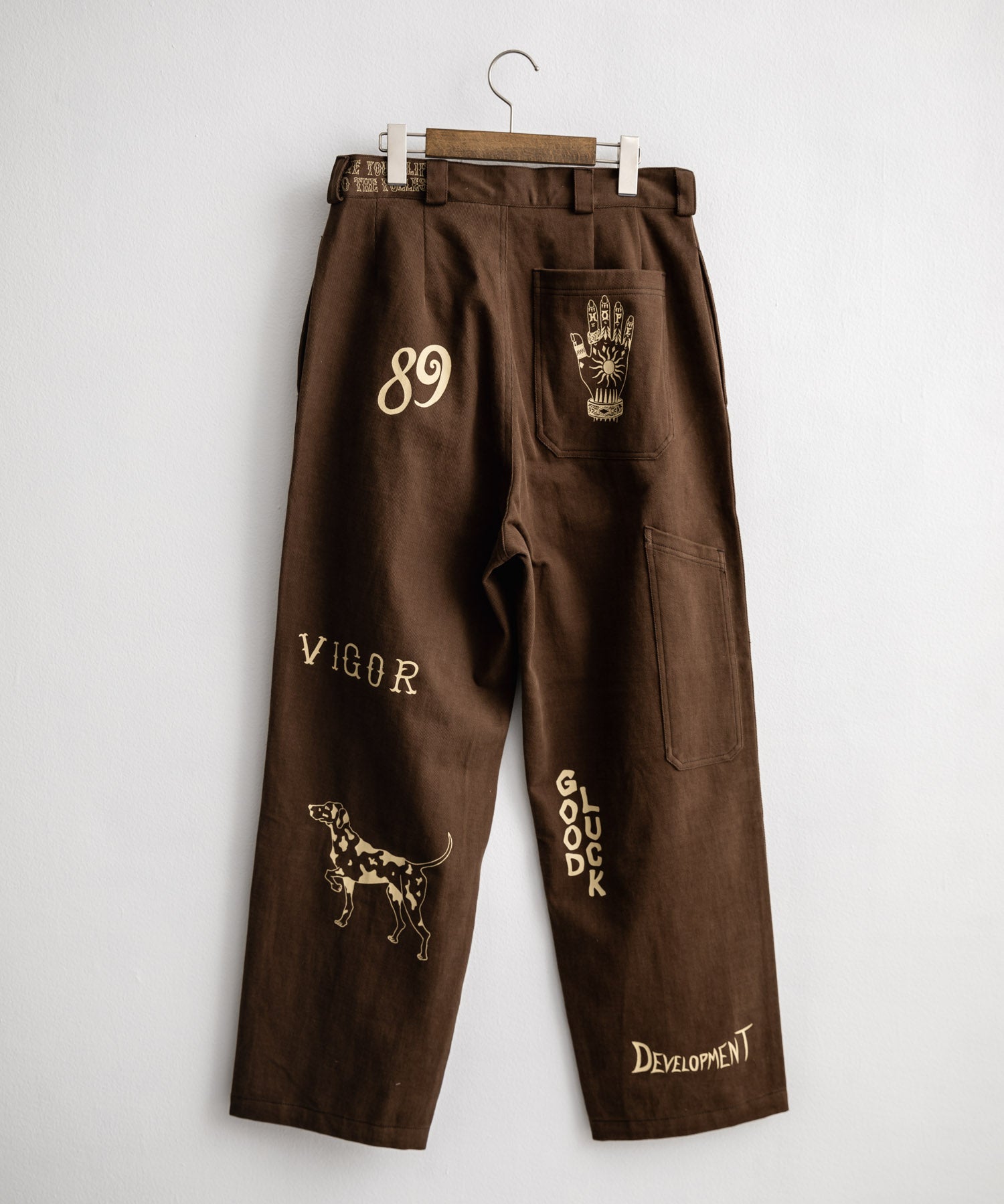 KRIFF MAYER クリフメイヤー メモリアルグラフィックプリントレタリング2タックワークパンツ 2515112 14829