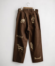 KRIFF MAYER クリフメイヤー メモリアルグラフィックプリントレタリング2タックワークパンツ 2515112 14829