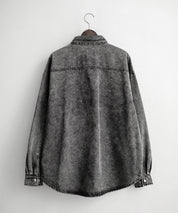 ヴィンテージライク オーバーサイズデニムワークシャツジャケット 15379