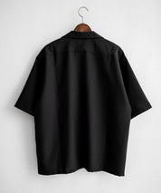【3点セットアップ】 オーバーサイズ5分袖シャツジャケット&ワイドテーパードパンツ&接触冷感タンクトップ