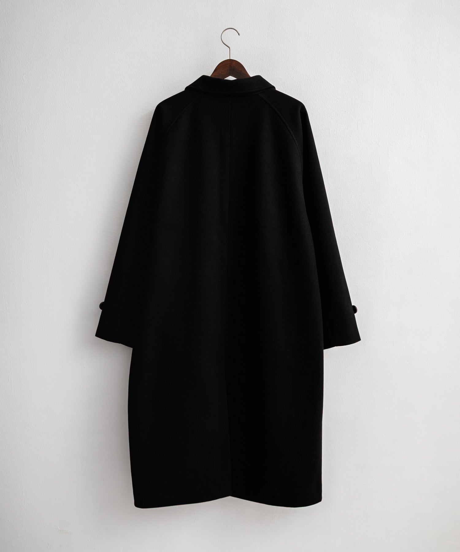 オーバーサイズ T/M ラグランロングステンカラーコート/2WAYチン