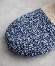 FRUIT OF THE LOOM フルーツオブザルーム カラーブロックスリッパ/クォーター丈裏ボアニット室内用スリッパ 15462