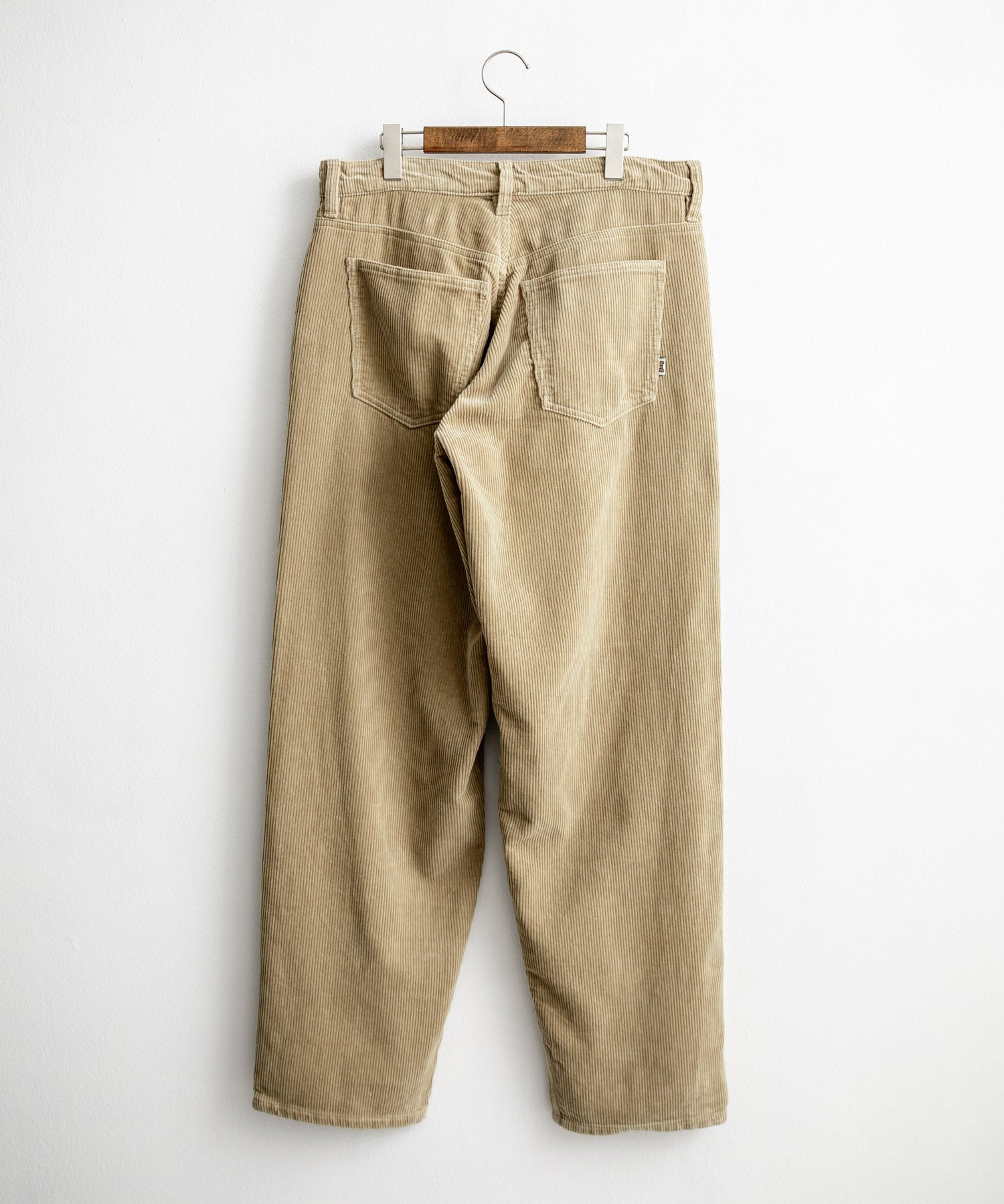HUF ハフ CROMER CORDUROY PANT ワンポイントロゴ刺繍入りコーデュロイテーパードワイドパンツ 15060