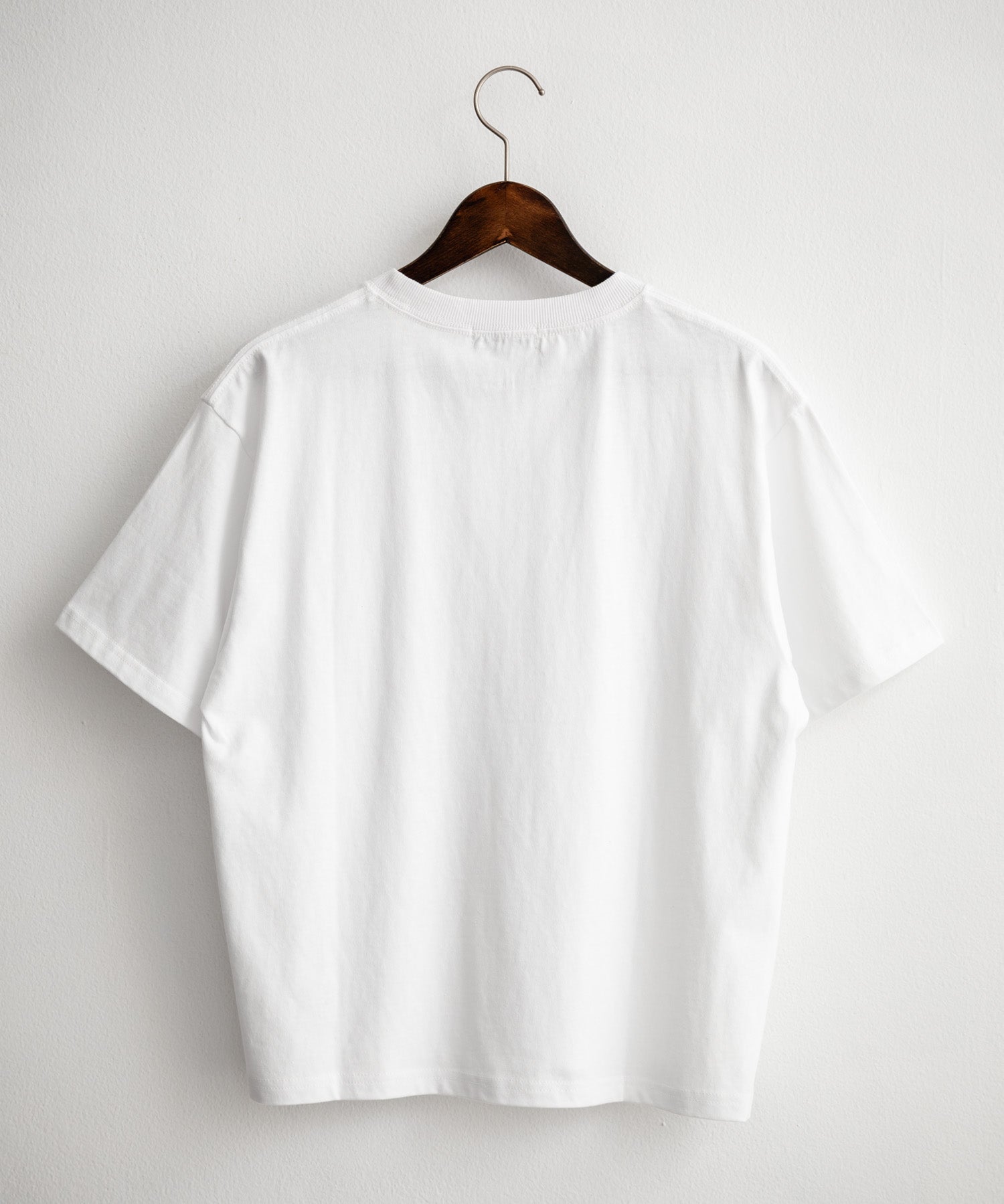 ケミカル加工 ショート丈 短丈 クロップド 半袖コットンクルーネックTシャツ 15631