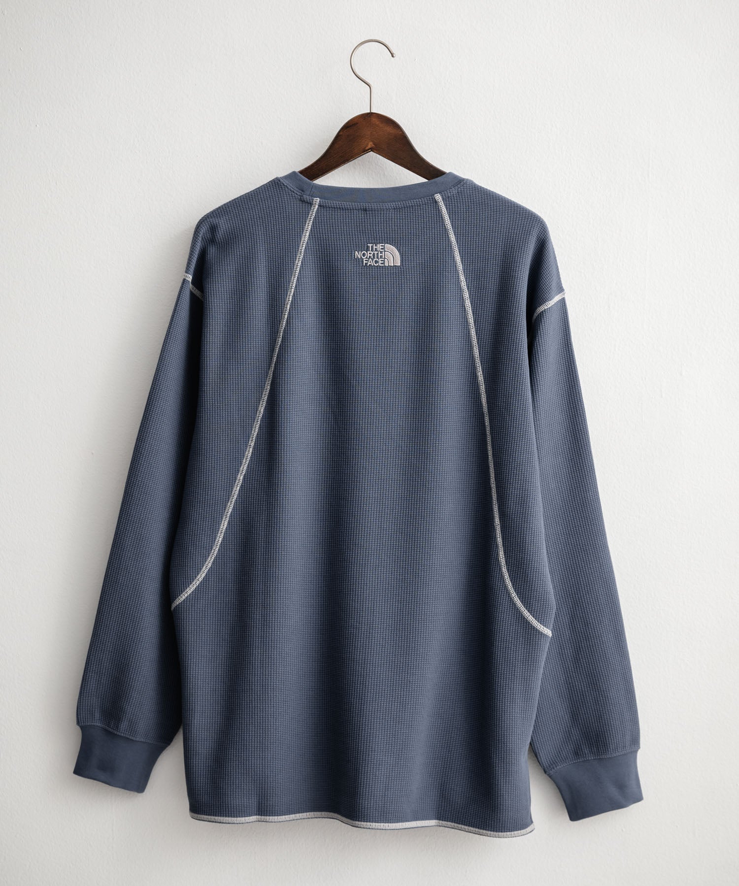 THE NORTH FACE ザ・ノースフェイス M'S SERRA L/S R/TEE ワンポイントロゴ刺繍ワッフル長袖Tシャツ 15889