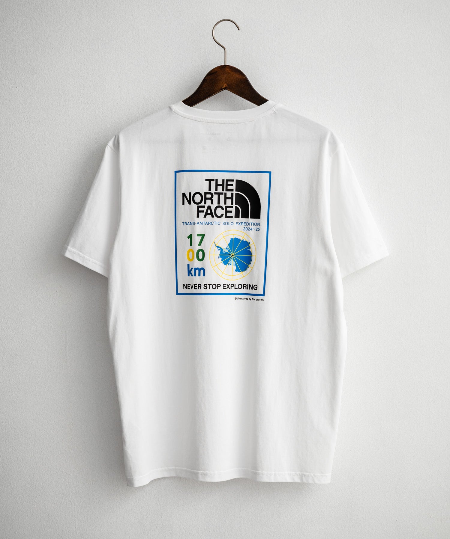 THE NORTH FACE ザ・ノースフェイス M'S TRANS ANTARCTIC S/S R/TEE 1 接触冷感 UVカット レギュラーフィット半袖プリントTシャツ 15938