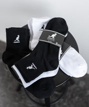 KANGOL カンゴール 3Pワンポイント刺繍クォーターソックス/靴下 15685