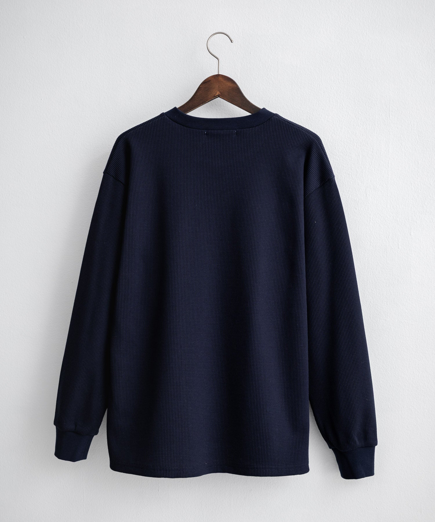 U.S. POLO ASSN. ユーエスポロアッスン サーマルワンポイントロゴ刺繍クルーネック長袖Tシャツ/ワッフルカットソー 16109