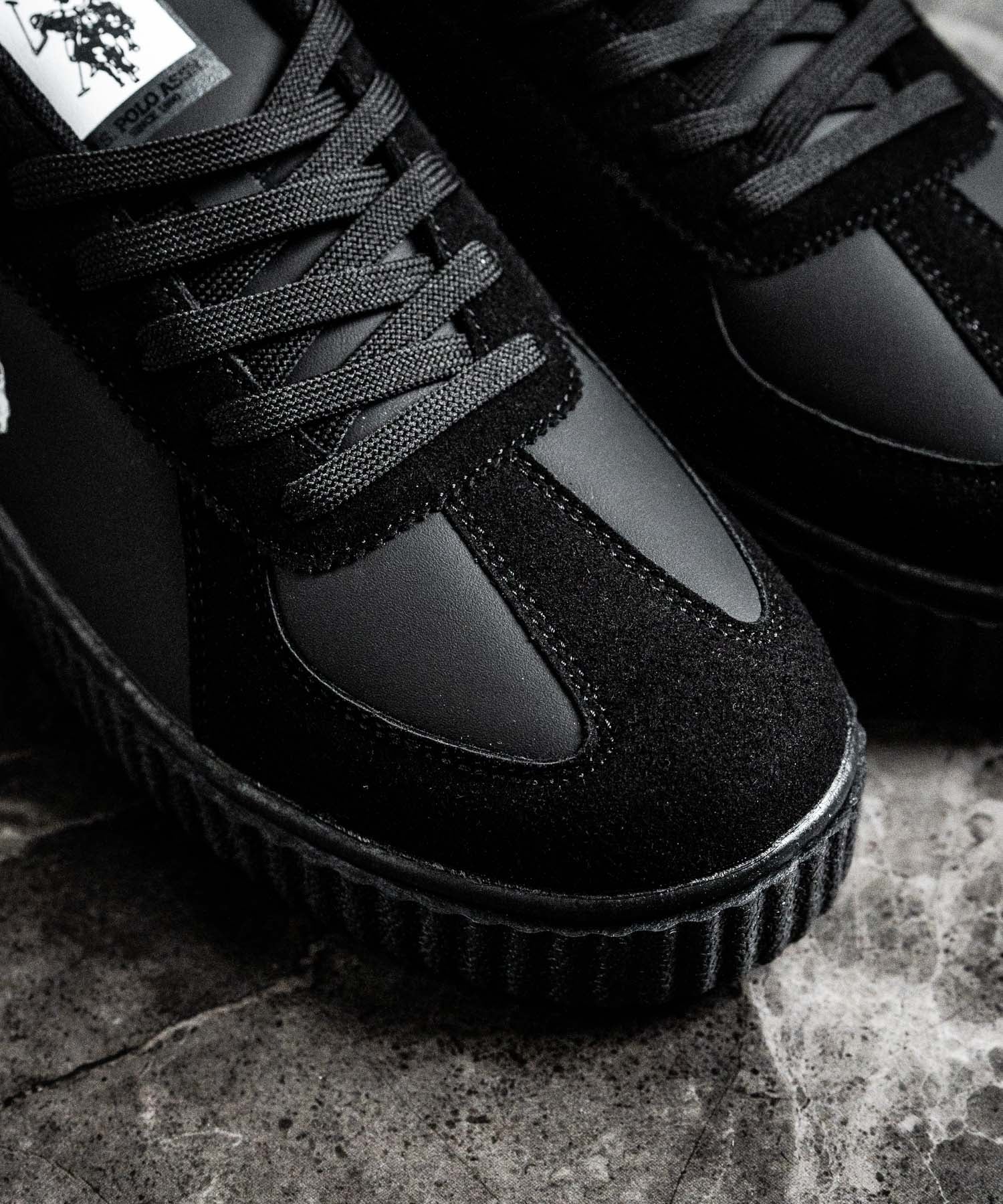 新色追加 U.S. POLO ASSN. ユーエスポロアッスン 厚底ボリュームソールコンビネーションレースアップスニーカー 14137