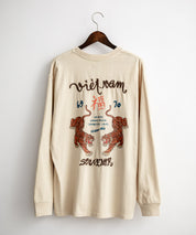 KRIFF MAYER クリフメイヤー オーバーサイズスーベニア刺繍クルーネック長袖Tシャツ(虎) /ロンT 2537203 15603