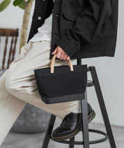 Butler Verner Sails バトラーバーナーセイルズ 日本製 国産 モールドレザーセルビッチキャンバス-ランチトート JI-2712 12319