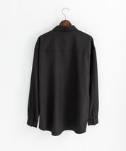 新色追加 オーバーサイズ レギュラーカラーストレッチ長袖シャツ 11915