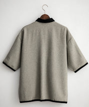 Upscape Audience アップスケープオーディエンス 日本製 国産 Naturemierリネンライクメランジツイルポロカーディガン AUD7321 15897