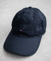 TOMMY HILFIGER トミーヒルフィガー Am Tonal Hilfiger Logo Cap ワンポイントロゴ刺繍6パネルキャップ 16103