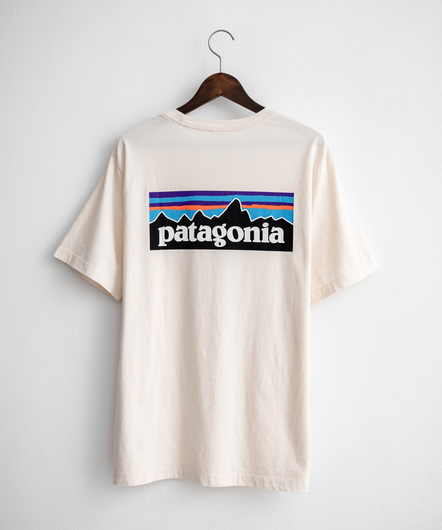 Patagonia パタゴニア MS P 6 LOGO T SHIRT オーガニックコットンバックプリントP-6ロゴ半袖Tシャツ 16144