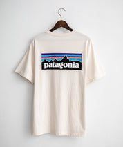 Patagonia パタゴニア MS P 6 LOGO T SHIRT オーガニックコットンバックプリントP-6ロゴ半袖Tシャツ 16144