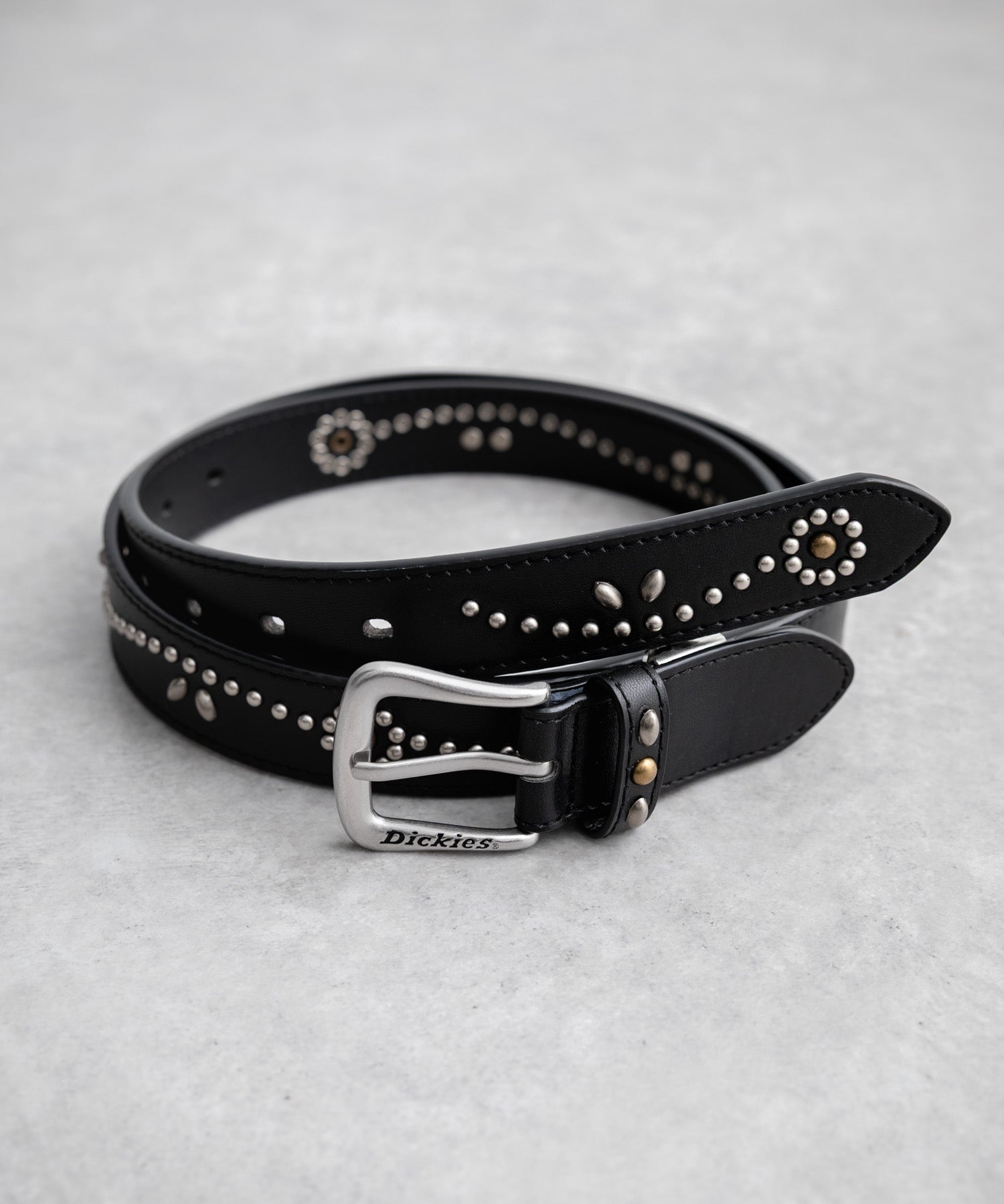 Dickies ディッキーズ サイズ調整可能 30mm PUレザー スタッズベルト 16243