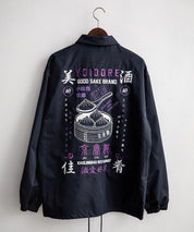 YOIDORE 酔いどれ × 京鼎樓 ジンディンロウ コラボ オーバーサイズ小籠包と酒刺繍コーチジャケット 14889