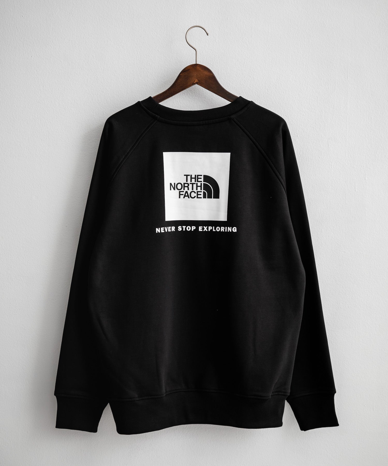 THE NORTH FACE ザ・ノースフェイス MEN S RAGLAN REDBOX CREW/バックプリントラグランクルーネック裏起毛トレーナー 15354