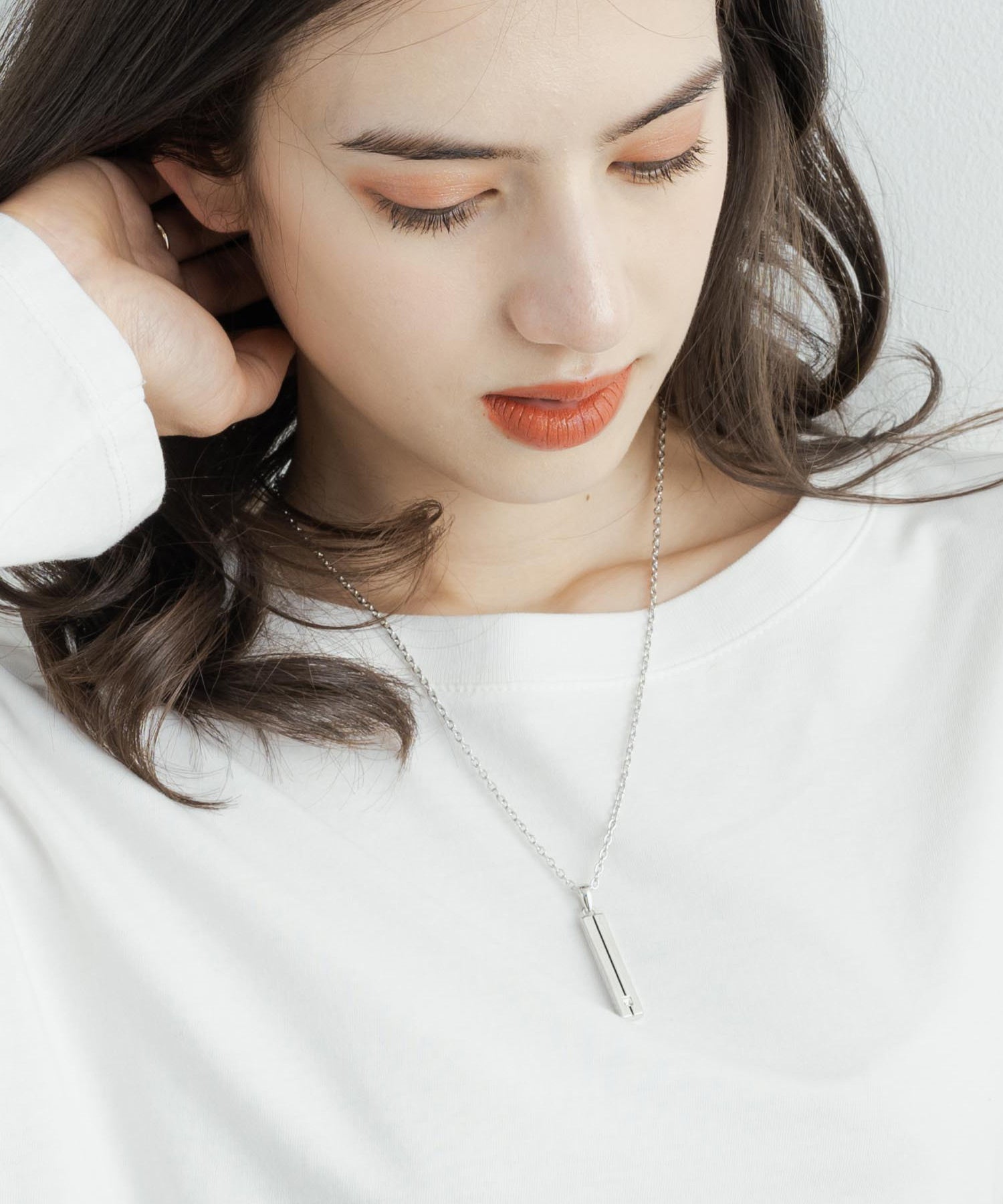 チャーム付きデザインチェーン合金ネックレス 11630