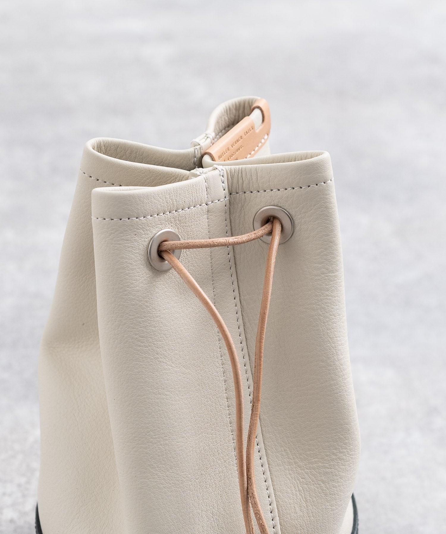 Butler Verner Sails バトラーバーナーセイルズ 日本製 国産DARUMA ALLレザー巾着バッグ JA-2635 11515