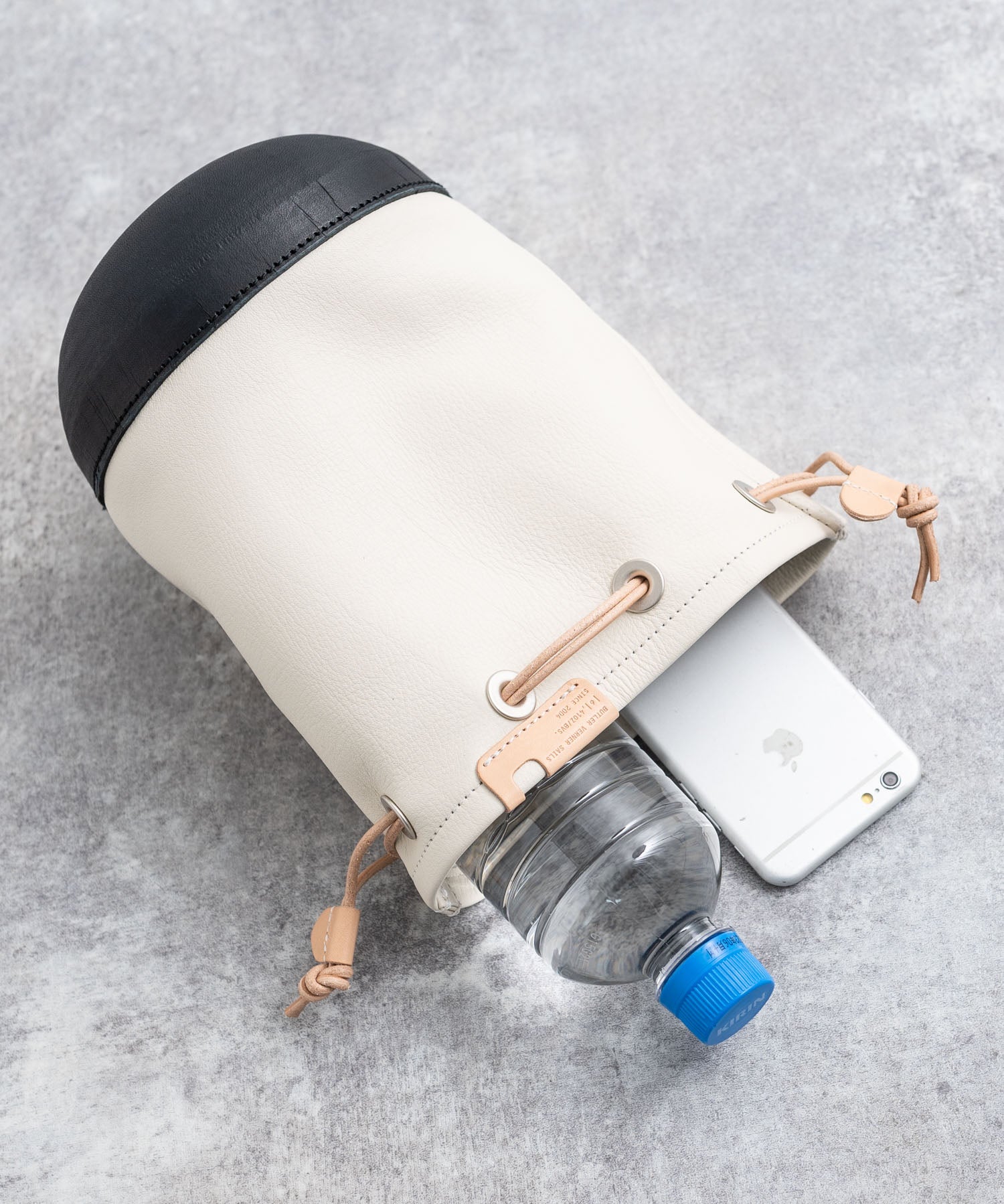 Butler Verner Sails バトラーバーナーセイルズ 日本製 国産DARUMA ALLレザー巾着バッグ JA-2635 11515